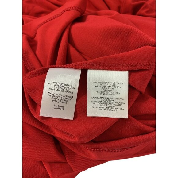 Jones Studio Women's Rose Red Evening Dress - Picture 4 of 6